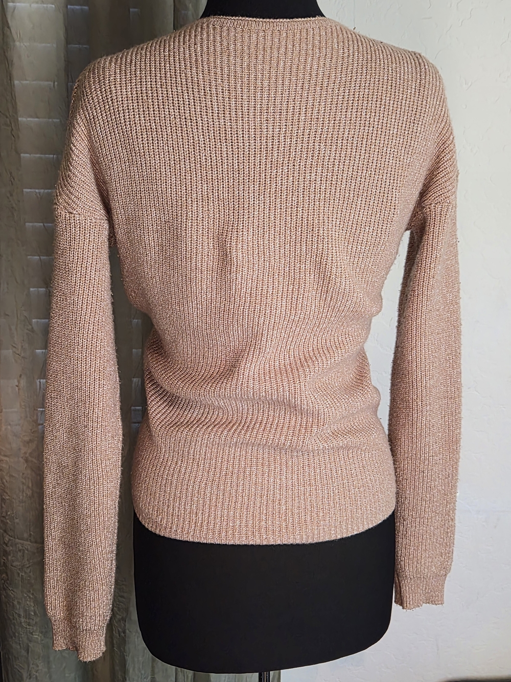 Women's Dusty Rose Wrap Sweater #0299 - Picture 3 of 4